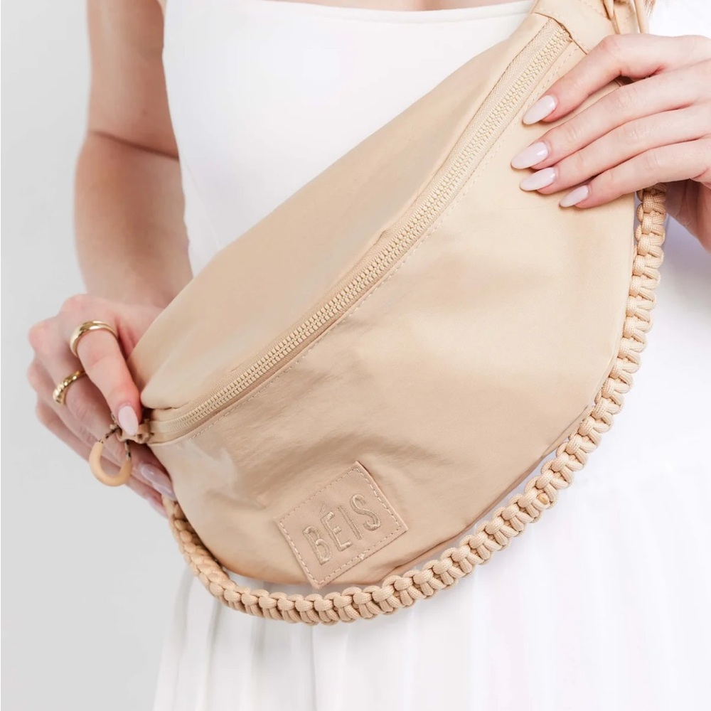 Beige beis sport pack crossbody Bag